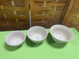 Roseville Woven Traditions Pattern 3 pc Bowls