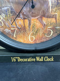 Sealed Reflective Art Inc. Deer Decorative Wall Clock
