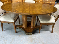 Dining Table, (2) Leaves, Table Pads, and (4) Chairs***HEAVY ITEM***