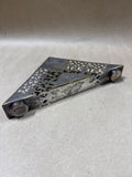Art Deco Style Silver Plate Geometric Napkin Holder