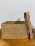 Seagrass Style Storage Basket / Woven Basket With Handles