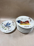 Williams Sonoma 12 Days Of Christmas Salad Plates - Complete Set