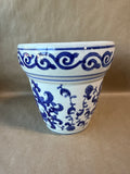 Ceramic Blue And White Planter