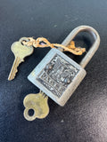 Vintage Eagle Padlock with 2 Keys