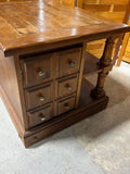 End Table with "Faux Drawers" Cabinet Door