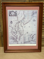 A Mapp of Virginia, Maryland, NJ, NY & New England 1678