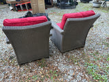 Lloyd Flanders Hampton Lounge Chair Pair