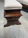 Settee and Footstool with Storage