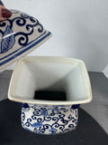 Blue & White Crackled Chinoiserie Ginger Jar (2 AVAILABLE—PRICED INDIVIDUALLY AT $25 EACH)