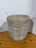 Boho Woven Storage Basket with Handles