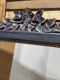 Arched Distressed Black Mirror (Resin/Poly Foam)