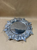 Round Pewter Seashell Wall Hanging