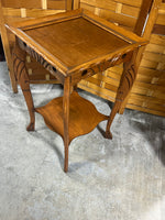 Lightweight Carved Accent Table
