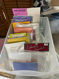 Bin of Assorted Craft Papers (bookmarks, cards, envelopes, etc)