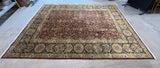 Hand Woven Rug (E), 12 ft x 8 ft 8 in; rust/tan tones ***HEAVY ITEM***READ DETAILS ON PICK UP POLICY***