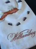 2-Piece Colonial Williamsburg Winter Snowman Flour Sacks