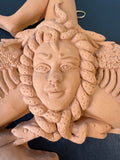 Sicilian Trinacria Terracotta Medusa Wall Decor