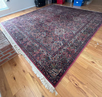 Large Handwoven Rug, ~11 1/2 ft x 13 ft.***HEAVY ITEM***