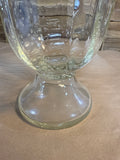 (A) Tall Bubble Glass PedestalCandle Globe