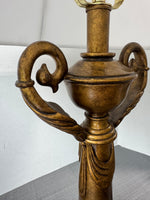 Gilded Resin Neoclassical Style Table Lamp (WORKS)