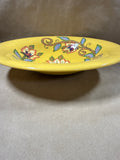 Large Handpainted Floral Bowl - Signed