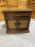 Drexel Night Stand with Protective Glass