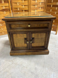 Drexel Night Stand with Protective Glass