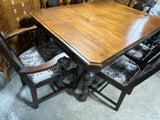 Dining Table, 1 Leaf, 6 Chairs***HEAVY ITEM***READ DETAILS ON PICK UP POLICY***