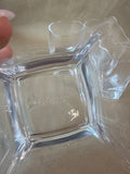 Square Base Clear Glass Drinking Glasses - Set Of 4