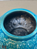 Turquoise Ceramic Lidded Jar