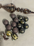 Brown Tone Ornament Lot