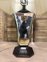 Bronze Tone and Shiny Silver Tone Lamp