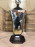 Bronze Tone and Shiny Silver Tone Lamp