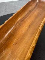 Mango Wooden Carved Boat Tray