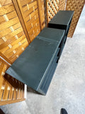 Dark Green Painted Pair of Bookcases