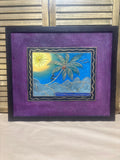 Textured Tropical Landscape by Toni Diaz; Signed