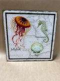 Glass Ocean Life Wall Decor With Box