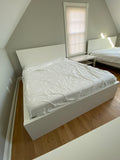 Ikea White Queen Bed, 2 Available, PRICED INDIVIDUALLY, $175 EACH