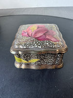 (B) Rosenthal Germany Chippendale Square Porcelain Trinket Dish