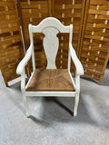 Cream Painted Arm Chair
