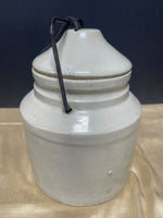 Vintage Large Pottery Jar with Locking Lid, *See Description