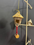 Metal Hanging Birdhouse Tree with Natural Style Birdhouses