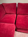 Aquarius LAF Red Sectional Sofa***HEAVY ITEM***READ DETAILS ON PICK UP POLICY***