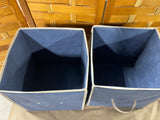 Blue Collapsable Fabric Storage Cube/Bins