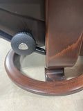 Ekornes Stressless Brown Chair with Ottoman (A) ***Read Description***