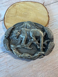 Bergamot Brass Works Appaloosa Trading Company Vintage Mountain Lion Belt Buckle