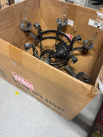 Spanish Gothic Style Wrought Iron Chandelier