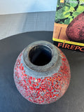 BirdBrain Shimmer Glass Red Mosaic Firepot