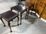 3 pc Nesting Tables with Glass