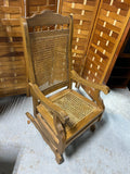 Vintage Cane Bouncing Rocking Chair